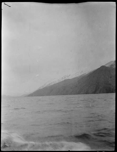 Lake Wakatipu, with mountains in the background