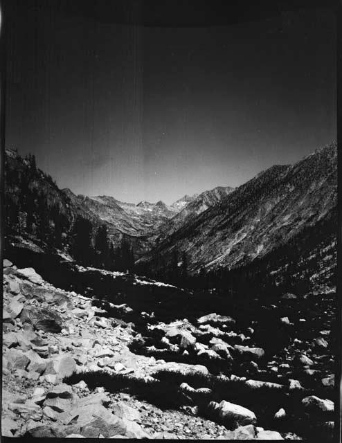 Valley and mountains