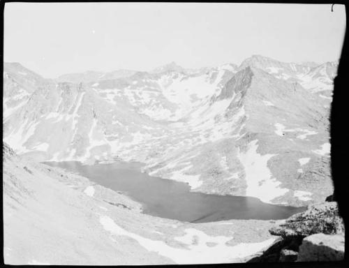 Lake and mountains