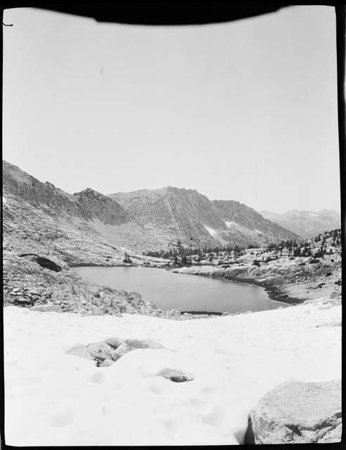 Lake and mountains