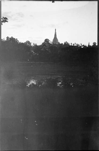 Shwedagon Pagoda, distant view