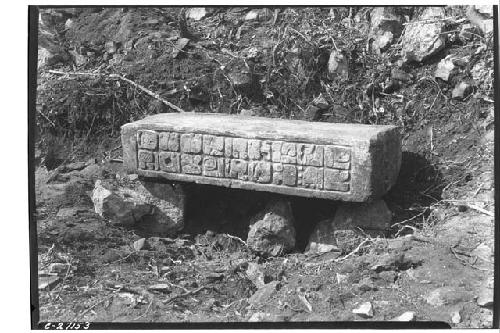 T. of Two Lintels, Old Chichen, sculptured face of eastern lintel