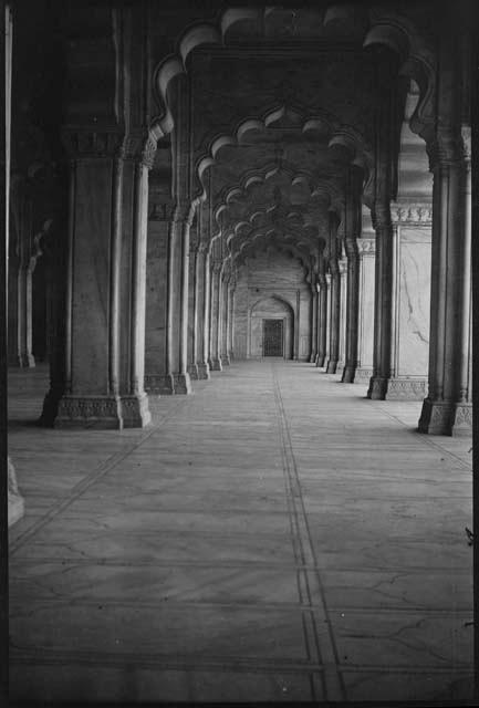 Stone arches inside a building