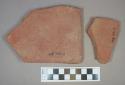 Ceramic, brick roof tile fragments