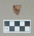 Ceramic, lead glazed redware body sherd