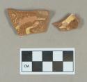 Ceramic, slip decorated redware body sherds