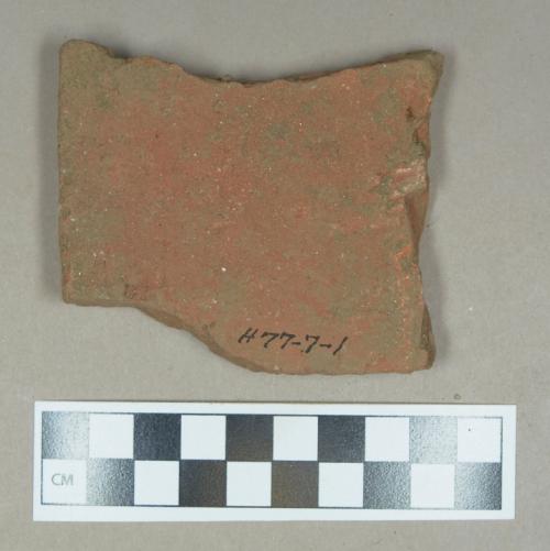 Ceramic/architectural, roof tile fragment