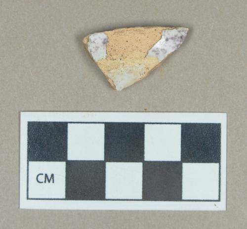 Ceramic, tin-glazed earthenware body sherd