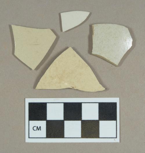 Ceramic, white salt glazed stoneware body sherds