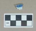 Ceramic, blue painted porcelain base sherd