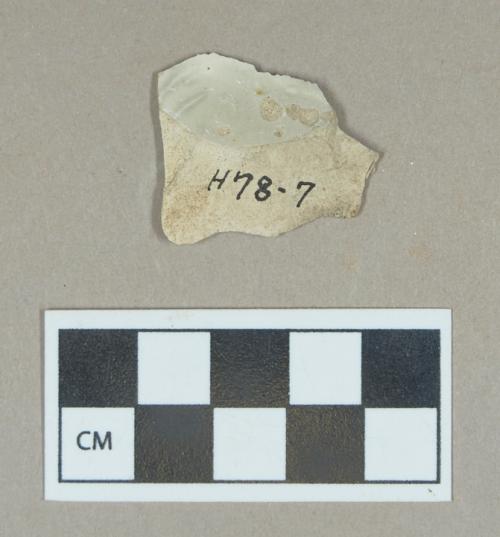 Ceramic, burned refined earthenware body sherd