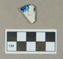 Ceramic, blue shell edge pearlware rim sherd