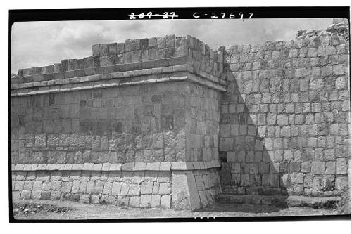 Southeast exterior corner of colonnade at the Temple of Wall Panels