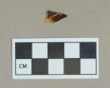 Ceramic, refined earthenware body sherd with mottled decoration