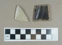 Ceramic, gray salt glazed stoneware body sherds