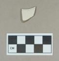 Ceramic, white salt glazed stoneware rim sherd