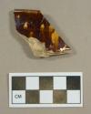 Ceramic, Rockingham-ware rim sherd