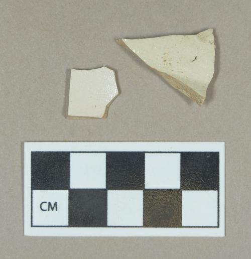 Ceramic, white salt glazed stoneware body sherds