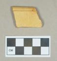 Ceramic, yellowware rim sherd