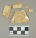 Ceramic, yellowware body sherds