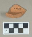 Ceramic, unglazed redware base sherd