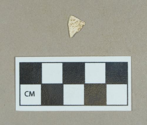 Ceramic, refined earthenware body sherd, surfaces missing