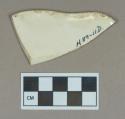 Ceramic, creamware rim sherd