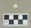 Ceramic, refined earthenware body sherd, surfaces missing