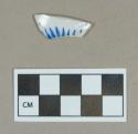 Ceramic, blue overglaze painted porcelain body sherd