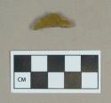 Ceramic, green and black glazed earthenware body sherd