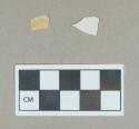 Ceramic, undecorated tin glazed earthenware body sherds