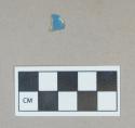 Ceramic, blue slip decorated pearlware body sherd