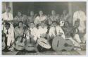 Postcard depicting a band, men and woman with guitars. William Cameron Forbes photograph albums of the Phillipines > Album 3