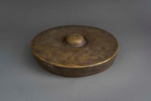 Brass circular gong - 13" diam.