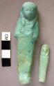 Ushabti, green glaze