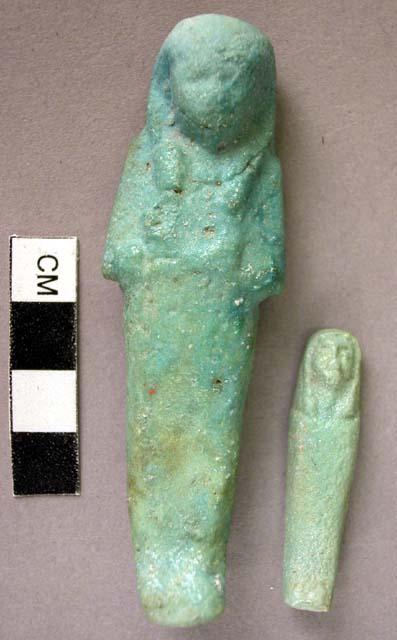 Ushabti, green glaze