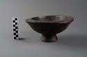 Black wooden bowl