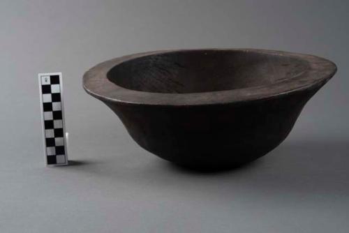 Black wooden bowl