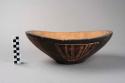 Wooden bowl - chief article of furniture in native house - usually hung from raf