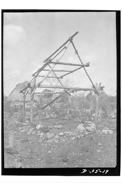 Abandoned house frame