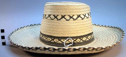 Straw hat, sombrero style