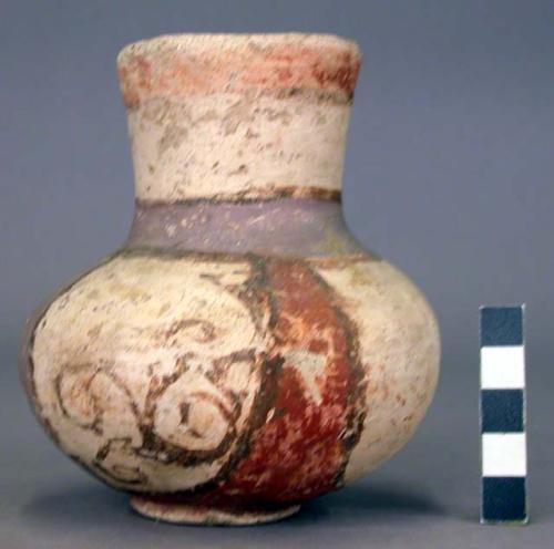 Polychrome pottery jar