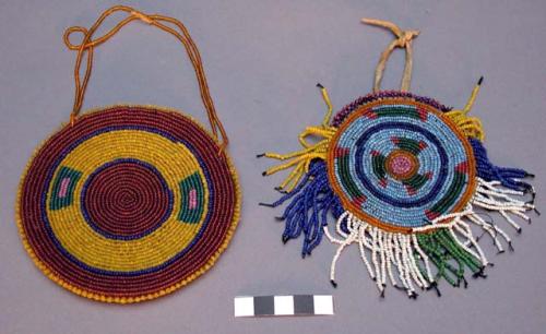 Small beadwork pouches - for mirrors?