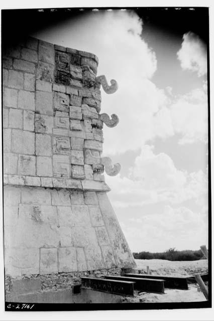 Northwest corner of the Temple of Warriors