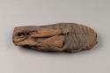 Old moccasin of woodchuck skin