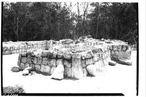 House of the Grinding stones, after excavation. Looking SW.