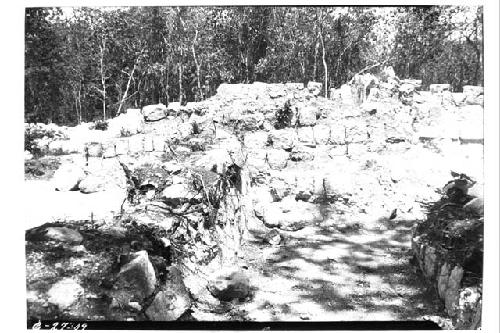 House of the grinding stones, after excavation.