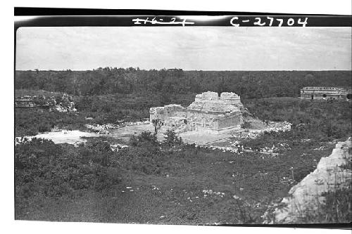 T of Wall panels, general view, looking NE., close of 1927 field season.