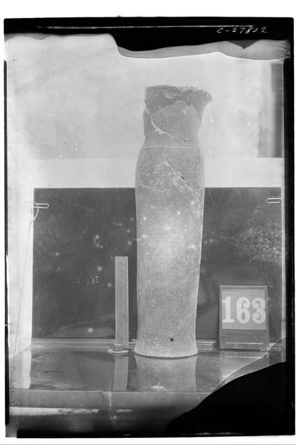 Pottery vase, tall with flaring base - Temple of the Warriors