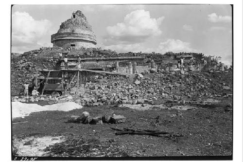 Caracol, W. Annex during excavation.